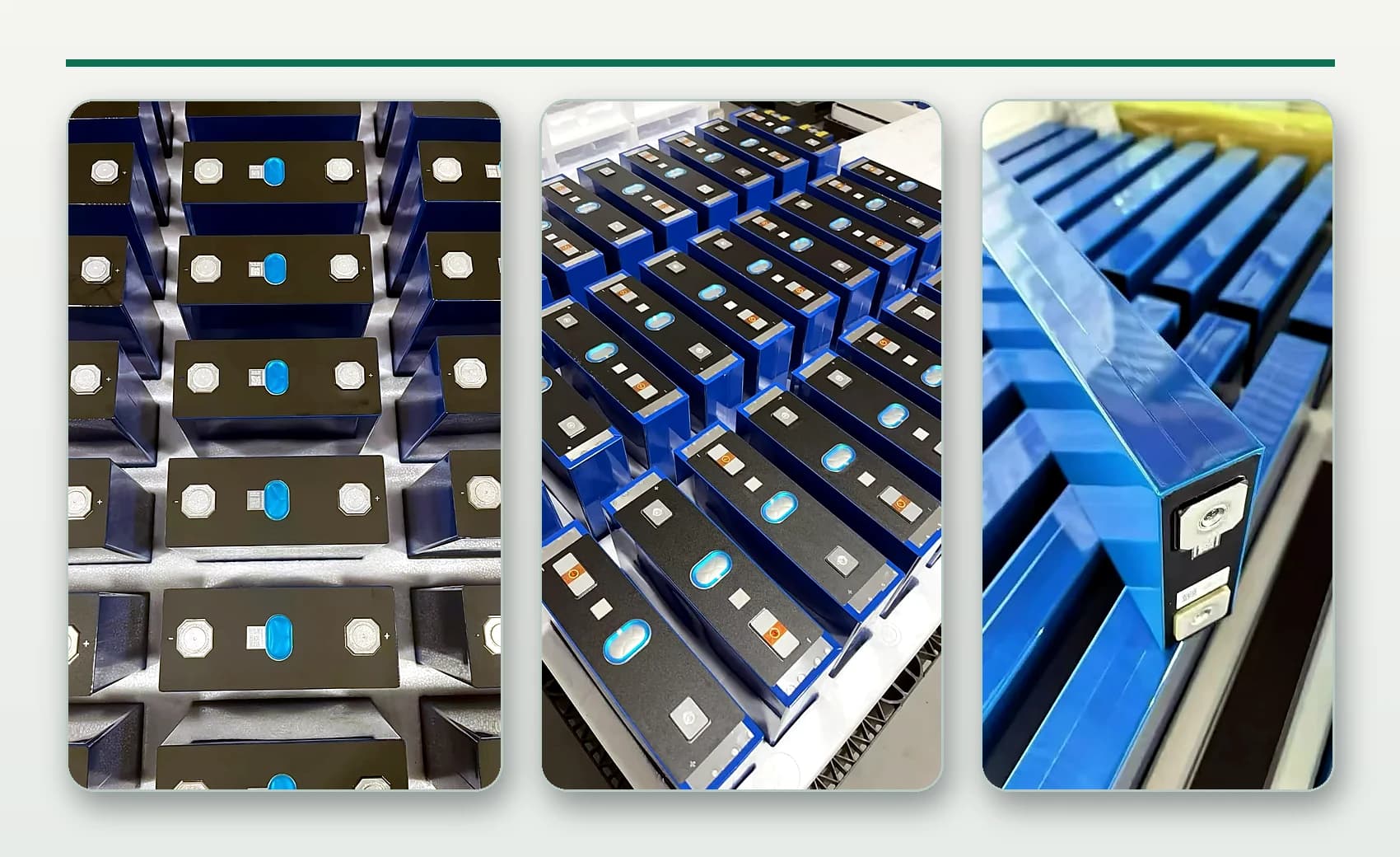 Real product references showing 314Ah and larger-format prismatic LiFePO4 cell groups